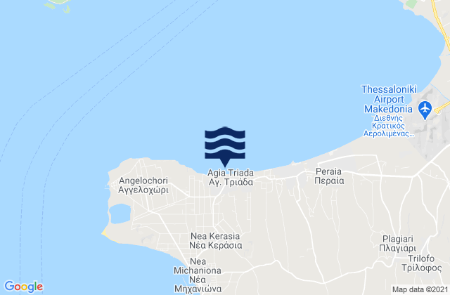 Agia Triada, Greece tide times map