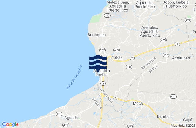 Aguadilla Puerto Rico Tide Times Map 6856705 