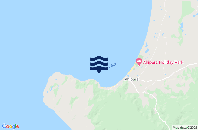 Ahipara Bay, New Zealand tide times map
