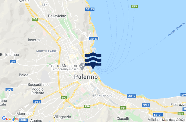 Altofonte, Italy tide times map