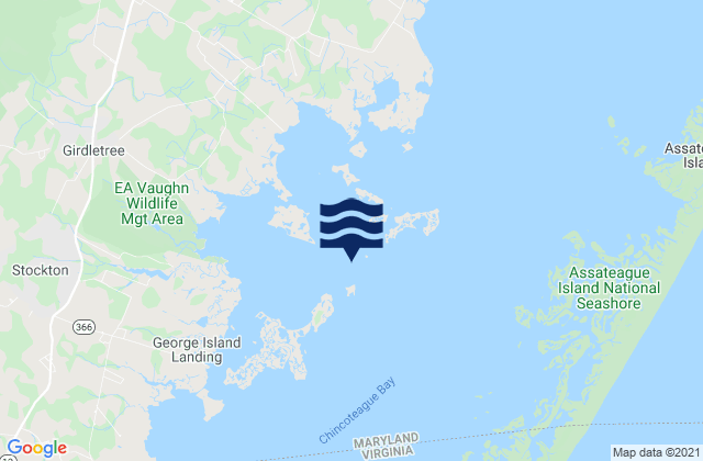 Assacorkin Island, United States tide chart map