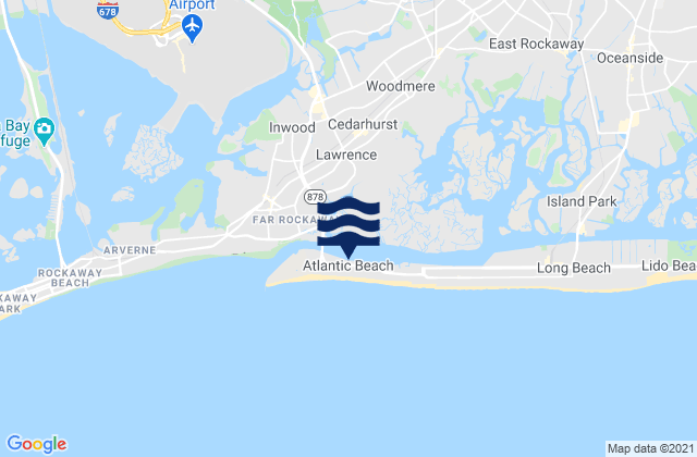 Atlantic Beach, United States tide chart map