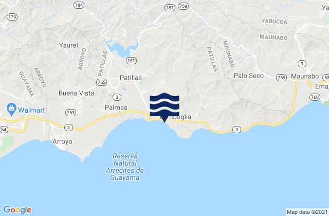 Bajo Barrio, Puerto Rico tide times map