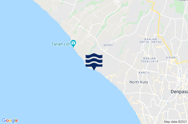 Banjar Kerobokan, Indonesia tide times map