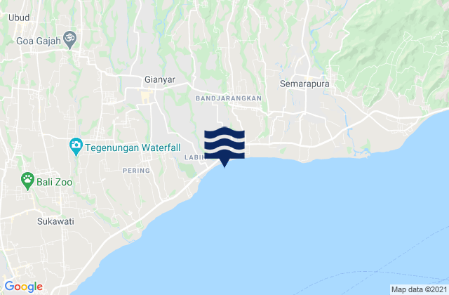 Banjar Madangan Kaja, Indonesia tide times map