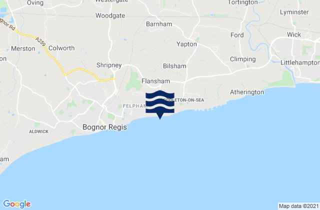 Barnham, United Kingdom tide times map