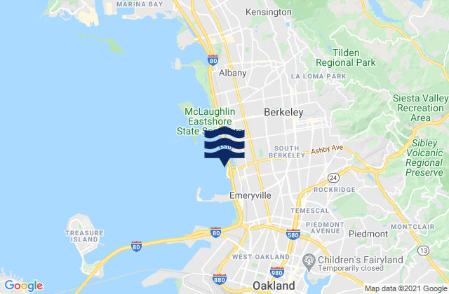 Berkeley Yacht Harbor .9 mi S, United States tide chart map