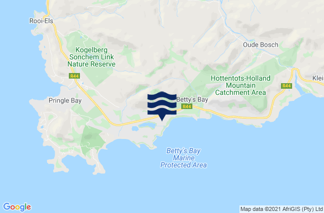 Betty S Bay City Of Cape Town Western Cape South Africa Tide Times Map 30025102 