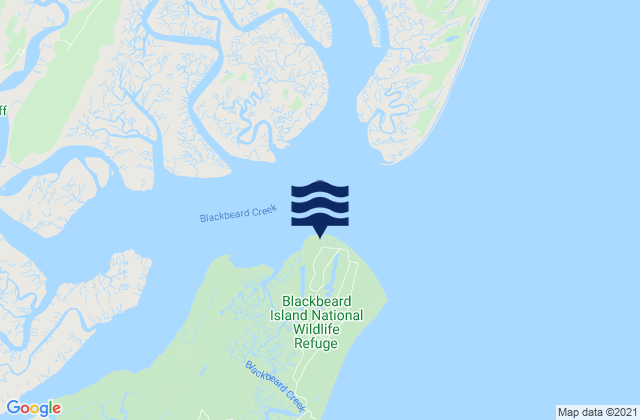Blackbeard Island, United States tide chart map