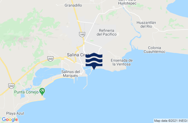 Boca De Santo Tomas, Mexico tide times map