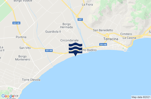 Borgo Hermada, Italy tide times map