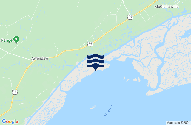 Buck Hall Awendaw Creek, United States tide chart map