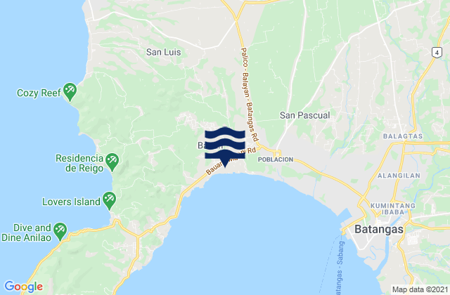 Calumpang Province Of Batangas Calabarzon Philippines Tide Times Map 2593023 