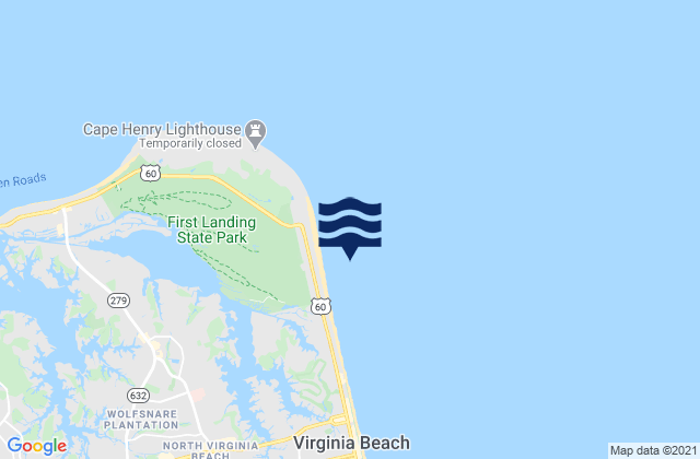 Cape Henry Light 2.2 miles southeast of, VA Tide Charts, Tides for ...