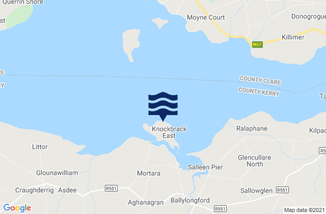 Carrig Island, Ireland tide times map