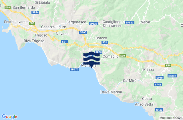 Castiglione, Italy tide times map