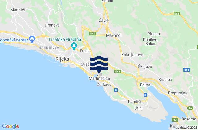 Cernik, Croatia tide times map