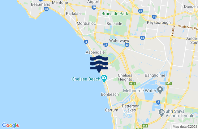 Chelsea Heights, Australia tide times map