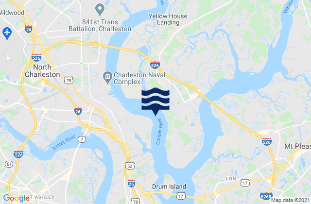 Childsbury S.A.L. RR. bridge, United States tide chart map