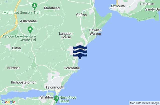 Coryton Cove Beach, United Kingdom tide times map