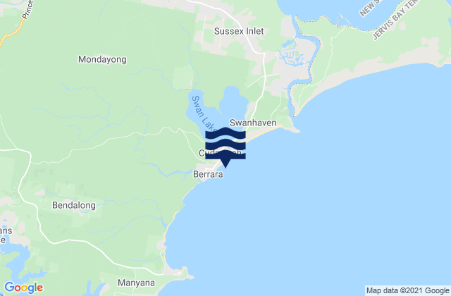 Cudmirrah Reef, Australia tide times map