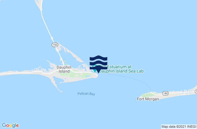 Dauphin Island Hydro, United States tide chart map