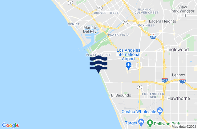 Dockweiler State Beach, United States tide chart map