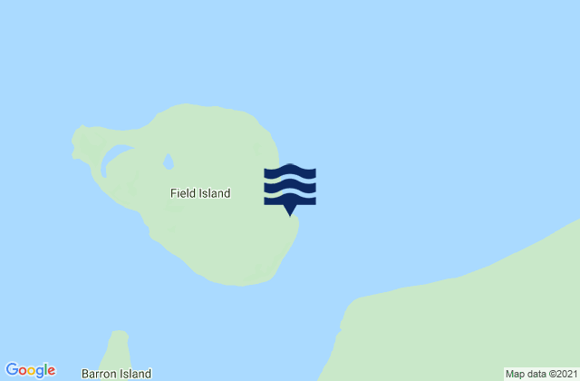 East Field Island, Australia tide times map