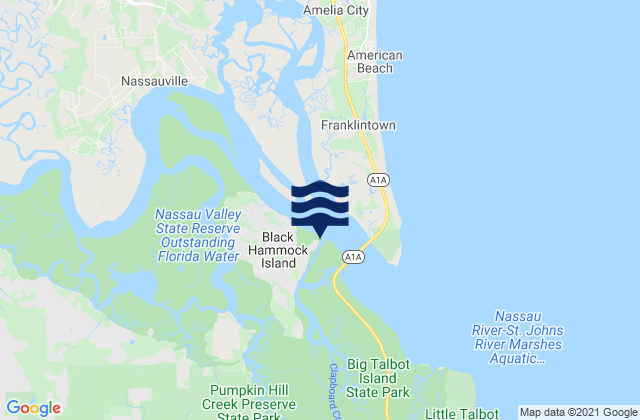 Edwards Creek, United States tide chart map