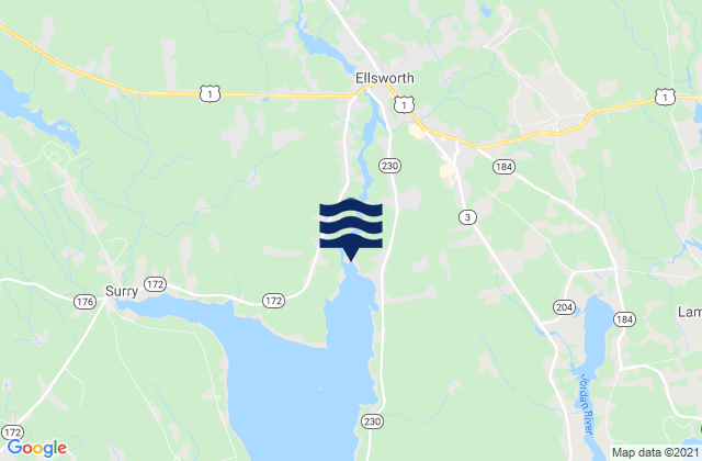 Ellsworth Union River, United States tide chart map