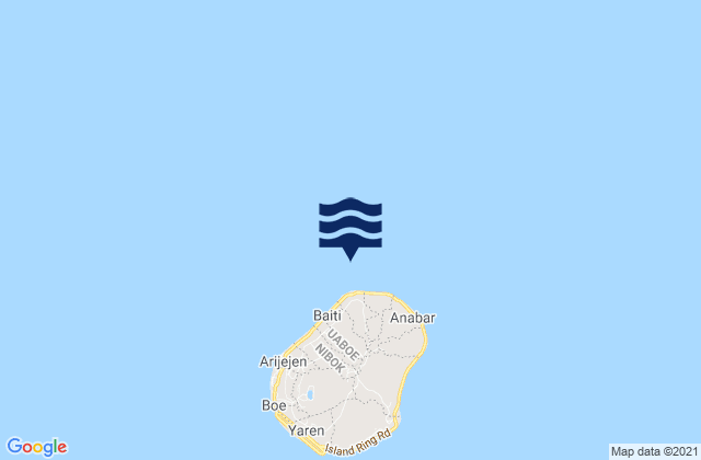 Ewa District, Nauru tide times map