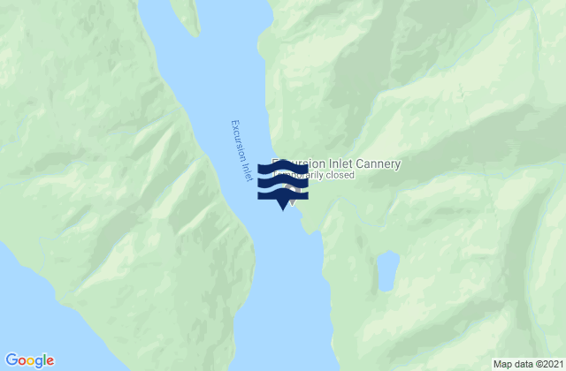 Excursion Inlet Entrance, United States tide chart map