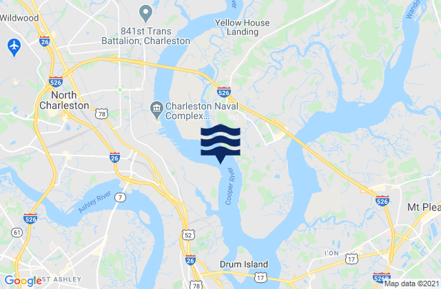 Filbin Creek Reach Buoy 58, United States tide chart map