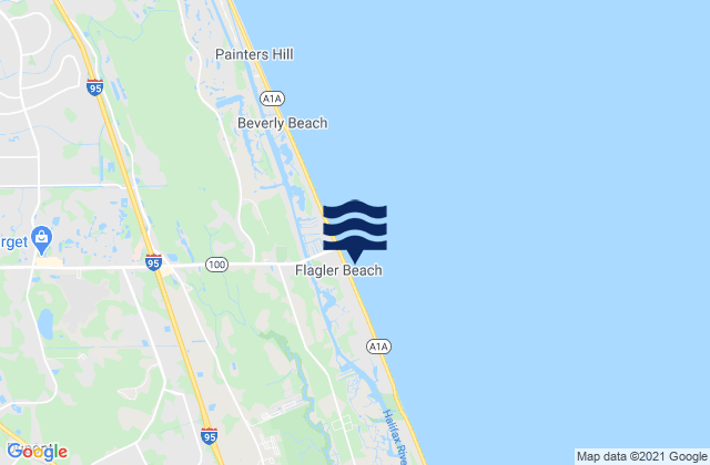 Flagler Pier, United States tide chart map