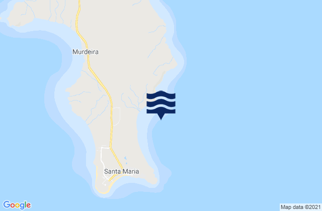 Fragata, Cabo Verde tide times map