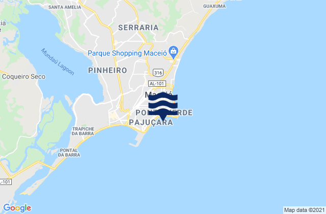 Garca Torta, Brazil tide times map