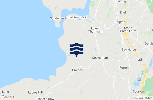 Garstang, United Kingdom tide times map