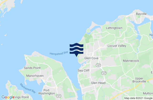 Glen Cove Hempstead Harbor, United States tide chart map