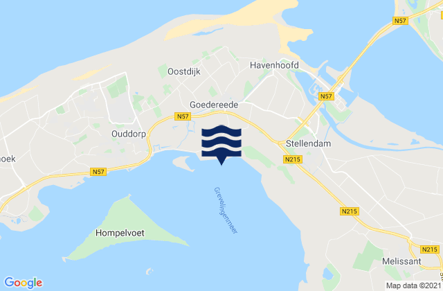 Goedereede, Netherlands tide times map