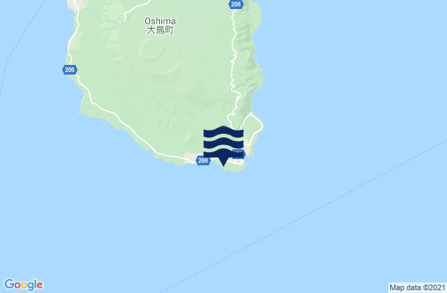 Habu (Izu-O Sima), Japan tide times map
