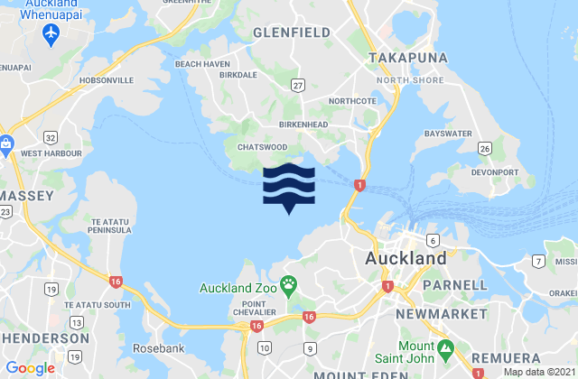 Herne Bay Auckland New Zealand Tide Times Map 9361207 