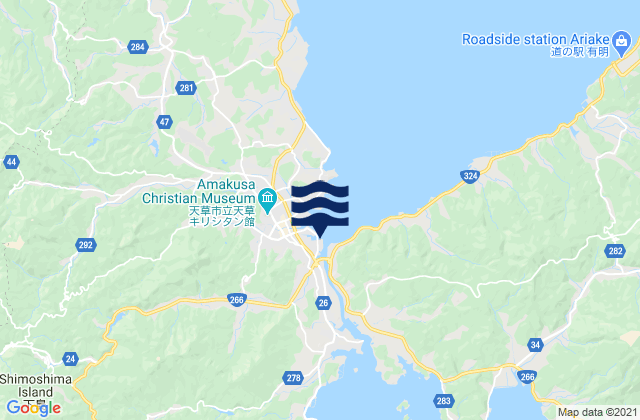Higashimachi, Japan tide times map