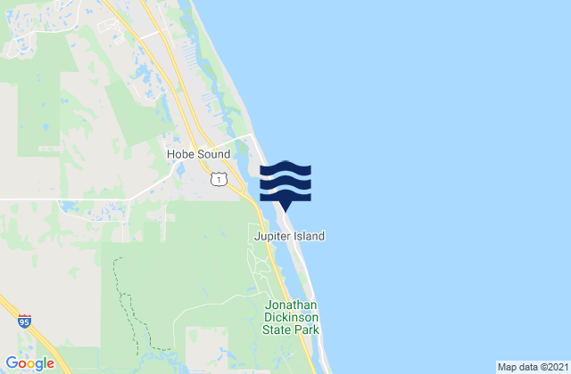 Hobe Sound Jupiter Island, United States tide chart map