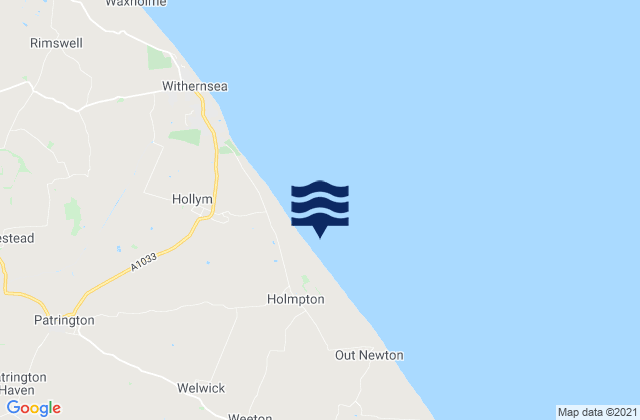 Holmpton, United Kingdom tide times map