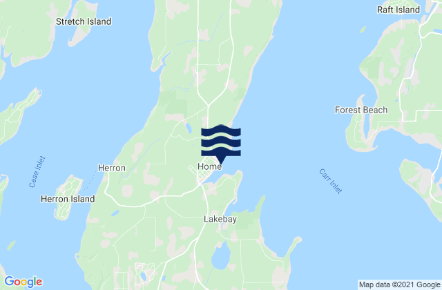 Home (Von Geldern Cove Carr Inlet), United States tide chart map