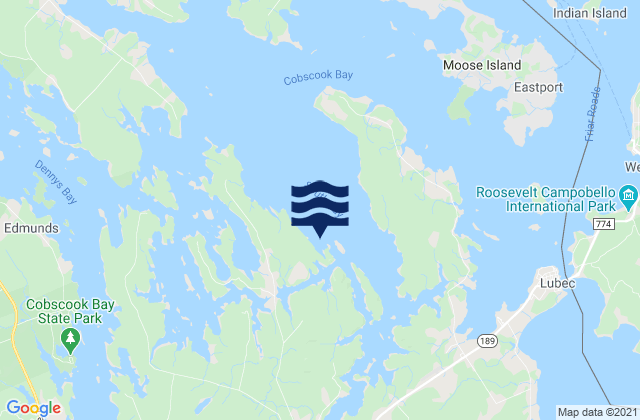 Horan Head, Canada tide times map
