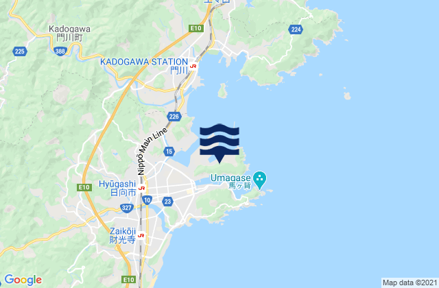 Hososima, Japan tide times map