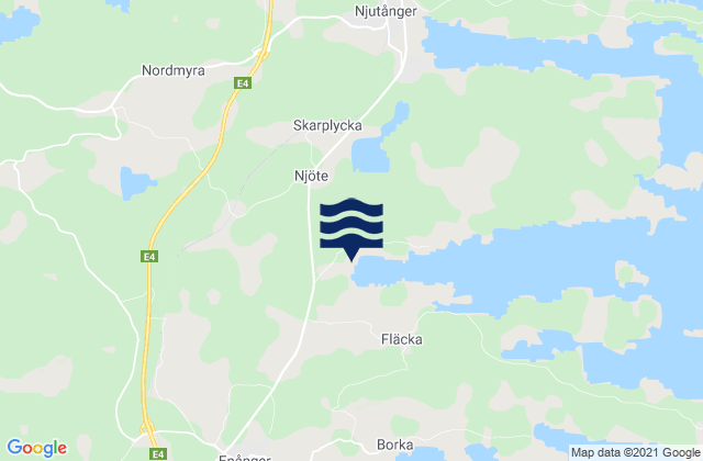 Hudiksvalls Kommun, Sweden tide times map