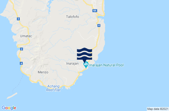Inarajan Municipality, Guam tide times map