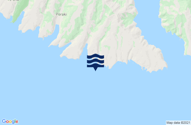 Island Bay, New Zealand tide times map